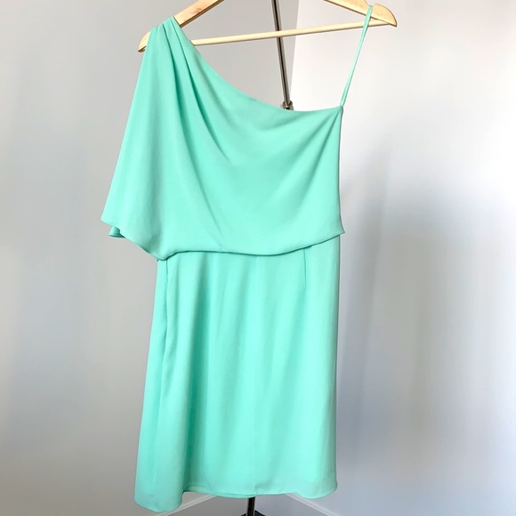 Flattering drape one shouldered BCBG dress | Size0 - Picture 6 of 7